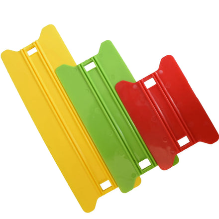 21*7.5CM Plastic Felt Film PPF Installation Squeegee Scraper 3 Colors with Black Felt