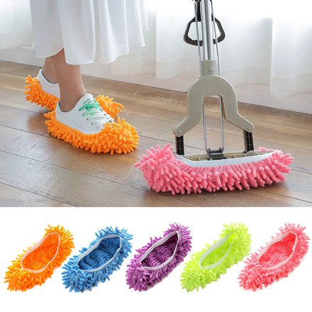 Factory Price Dust Mop Slippers (one Piece Not Pair) Foot Socks Mop Caps Floor Cleaning Lazy Shoe Covers Dust Cleaner