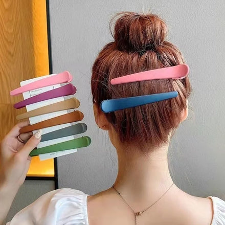 Large 12cm Seamless Barber Salon Club Bangs Wash Face Solid Hair Clipper Side Grips Makeup alligator Hairclip Duck Hair Clip
