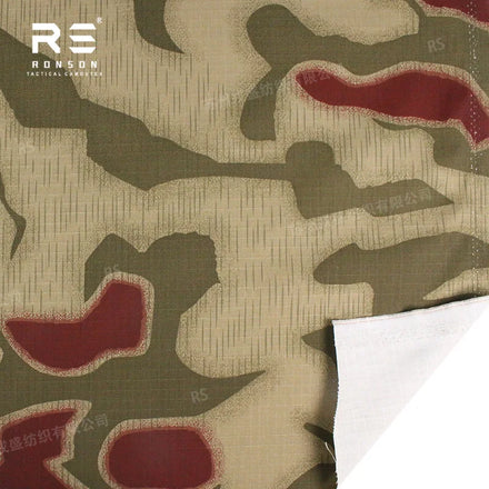 NC5050 2nd BGSTactical Uniform Fabric Sumpfmuster Marsh Pattern Nylon Cotton NYCO Rip-stop Camo Printed Fabric for Tactical Gear