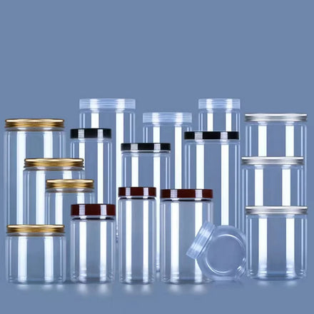 Stock 4 oz PET Plastic Clear Cosmetic Jar with Lid for Skin Care Cream 120 g Capacity for Face Lotion Cream Packaging Container