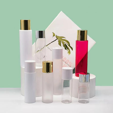 Wholesale Frosted 100ml-250ml PET Plastic Bottles Screw Cap Cosmetic Packaging Toner Water Lotions Customizable Logo 120ml