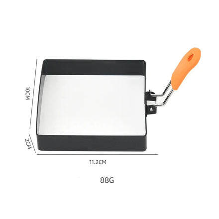 Multi Black Metal Non Stick Stainless Steel Round Molds Pancakes Frying Cooking Egg Ring