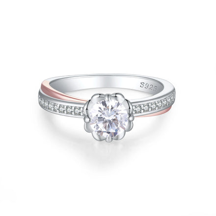 Wholesale Luxury Rings for Women Rose Gold and Silver Fine Jewelry Stylish Sterling Silver Rings for Weddings and Fashion