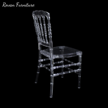 RTS TOP Wedding Golden Event Acrylic Chair with Cushion Wedding Hall Chairs