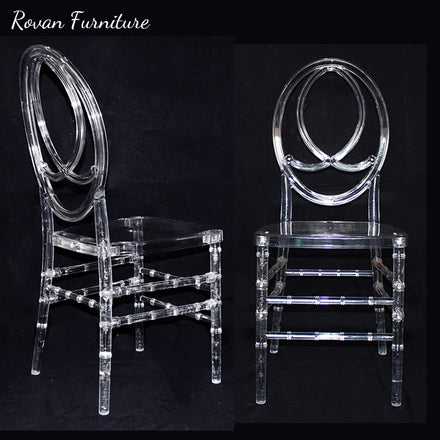 RTS TOP clear Acrylic Stacking Wedding Chair Hire White Wedding Chair Acrylic Ghost Chair