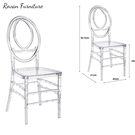RTS TOP Popular Beach Wedding Chair Set up Wedding Plastic Acrylic Luxury Wedding Chairs