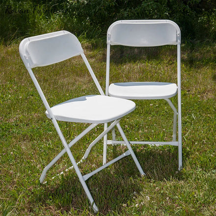 RTS TOP Wedding Rentals Acrylic Hanging Round Back White Folding Chairs