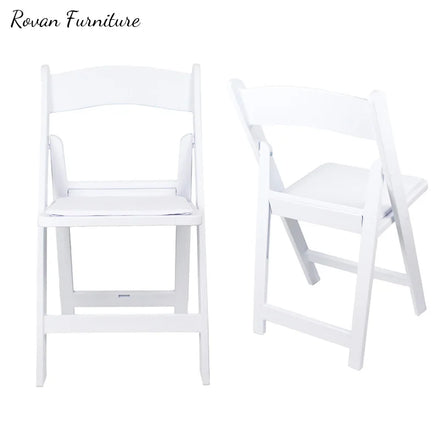 RTS TOP Wedding Chair Hire Melbourne Ball Acrylic Wedding Chairs for Bride and Groom White Folding Chairs