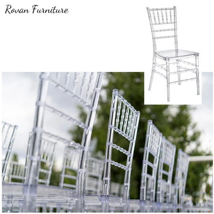 RTS TOP Plastic Resin Chair Lowest Price Wedding Dining Rentals clear Black Wedding Chair