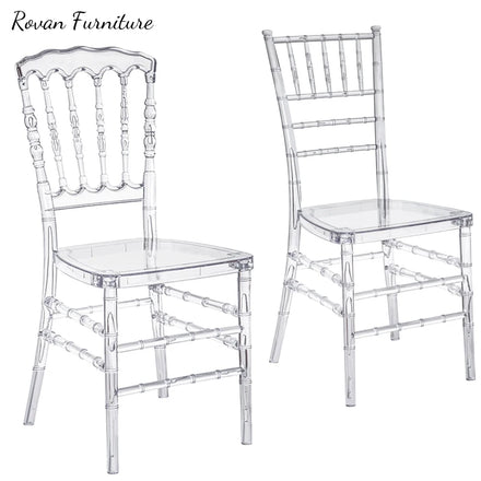 RTS TOP Wedding Chair for Guest clear Bride and Groom Wedding Chair clear Plastic Chair