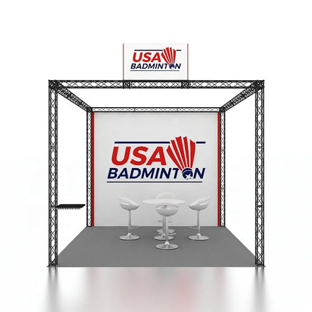 Hot Sales Custom Trade Show Booth Reusable Advertising Equipment Expo Display Counters Top Banners Stand for Tradeshows