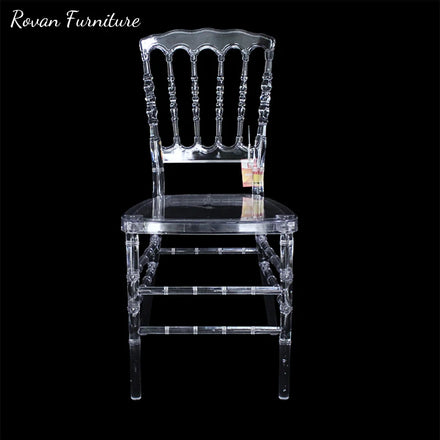 RTS TOP Wedding Chair Gold Stackable Acrylic Chair Legs Wood Wedding Chairs