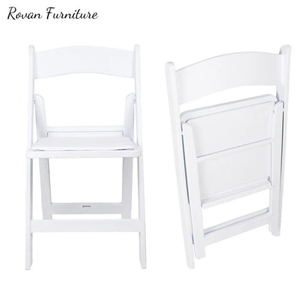 RTS TOP Garden Wedding Acrylic Black Chair Decoration Wedding Folding Camping Chair
