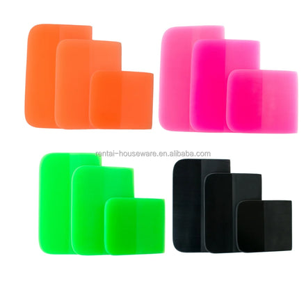 Custom logo Car Wrap PPF Squeegee Soft Rubber Scraper for Carbon Fiber Vinyl Film Window Tint Tool Sticker Glue Water Remover