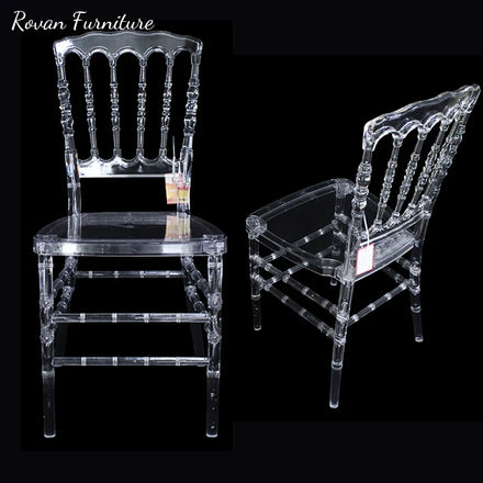 RTS TOP Wedding Chair Game Acrylic Chairs for Rent Plastic Wedding Chairs Luxury