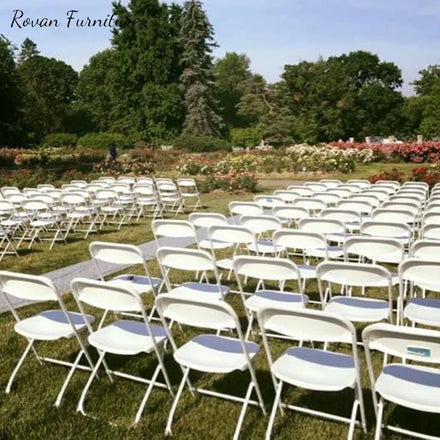 RTS TOP Outdoor Event Chair Stacking Transparent Wedding Folding Metal Chairs Plastic