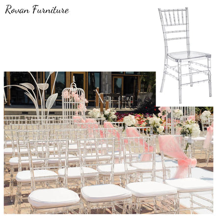 RTS TOP Cheap Acrylic Chairs Black Wedding Rentals Chivari Chairs Wedding