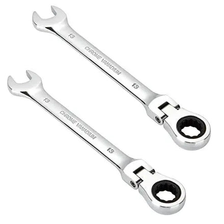 9mm Metric Industrial Grade Ratcheting Combination Wrench OEM CRV Steel 72 Teeth Flexible Ratchet Wrench 40Nm Max Torque
