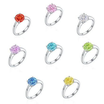 Simple Wholesale Women 925 Sterling Silver Rings Minimalist Engagement Wedding Diamond Ring for Women Anillos De Plata Ley