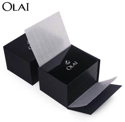 Stock Glossy Black Luxury Watch Box Wrist Watches Packaging Flip Luxury Wood Watch Case