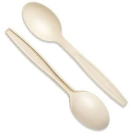 Wholesale 7inch Various Size Biodegradable and Compostable Cornstarch Forks Spoons Spork Knives Cutlery