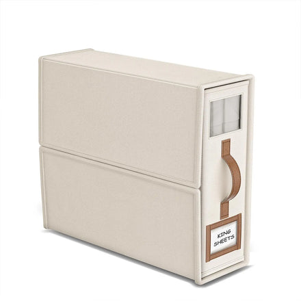 Foldable Clothes Organizer Under Bed Storage Container Boxes with Lid for Bedding Sheets