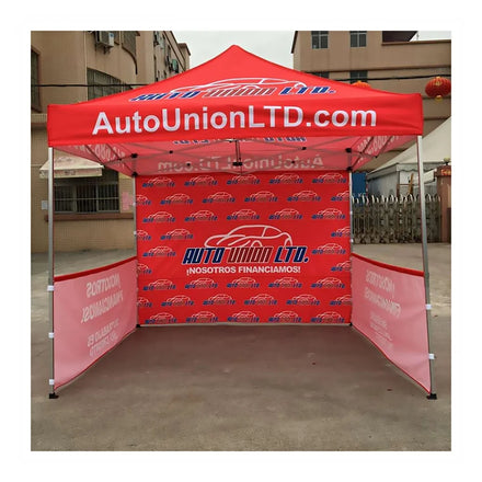 Custom Made Commercial Industrial 10x10 40mm Hexagon Aluminum Frame 600D Pop up Canopy Easy up Trade Show Advertising Tent