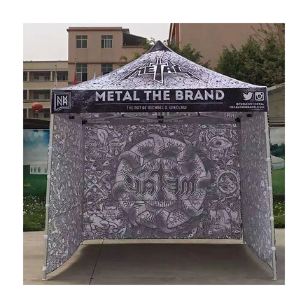 Custom 10x10 Trade Show Tent: 40mm Hex Aluminum Frame 600D Waterproof Pop up Event Canopy with Logo Print