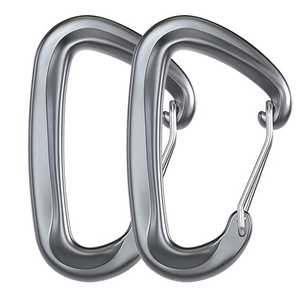 JRSGS S7801S Factory Aluminium Carabiner 12KN Wire Gate Hammock Custom Logo Camping Snap Hooks for Heavy Industry Karabiner