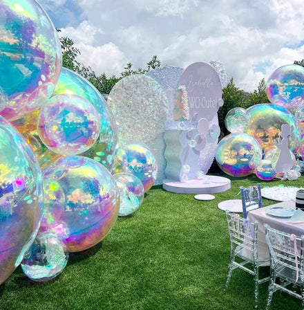 80CM 0.8M 32inch Wedding Party Stage Decoration Pvc Inflatable Beach Ball Big Shiny Ball Advertising Inflatable Mirror Ball