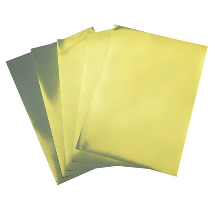 Waterproof Removable A4 Inkjet Glossy Gold Sticker PP Self Adhesive Printable Golden Vinyl Label Paper for Custom Company Logo