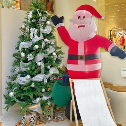 High Quality Christmas Inflatables Santa Claus Outdoor Inflable Navidad Christmas Ornament With Led Lights