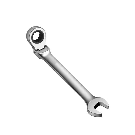 16mm Metric OEM Matt Finish Flex Head Ratcheting Wrench CR-V Steel 12PT 72 Teeth Industrial Dual-use Design