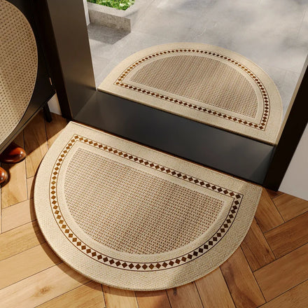 Super Absorbent Washable Customized Semi-Round Door Mat Non Slip Rug Home Entry Door Floor Mat Entrance Doormat