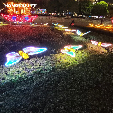 3D LED Waterproof Lights Monarch Butterfly Decorative Outdoor Lighting for Landscape IP65 for Christmas Events