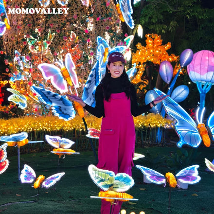 Garden Moth 3d Monarch butterfly fairy Christmas Light Led Decorations Outdoor Insect Themed Decorative Lights