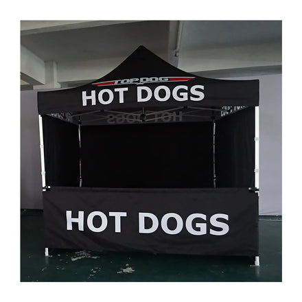 Custom Industrial 10x10 40mm Hexagon Aluminum Frame 600D Commercial Exhibition Food Canopy Tent Custom With Logo