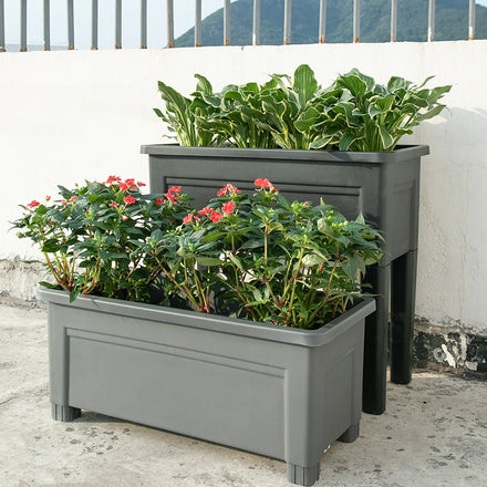 Large Self-Watering Plastic Smart Reservoir Flower Pot Nordic Style 10-Year Indoor/Outdoor Use Lazy Gardening Water Indicator