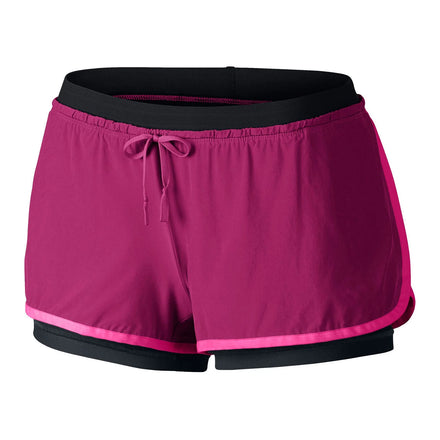 Breathable Fabric 2 in 1 Running Shorts for Women Gym Yoga Athletic Workout Biker Spandex Polyester Shorts for Women