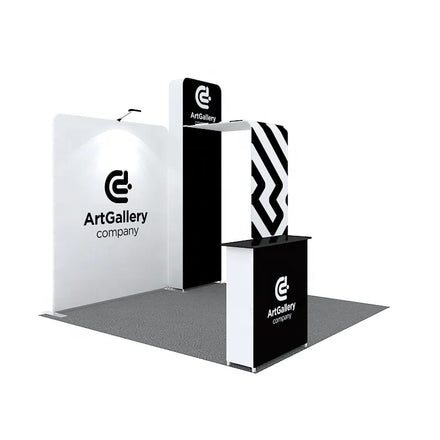 10x10 Aluminum Frame Tension Fabric Backdrop Stand Pillowcase Advertising Trade Show Exhibitions Booth