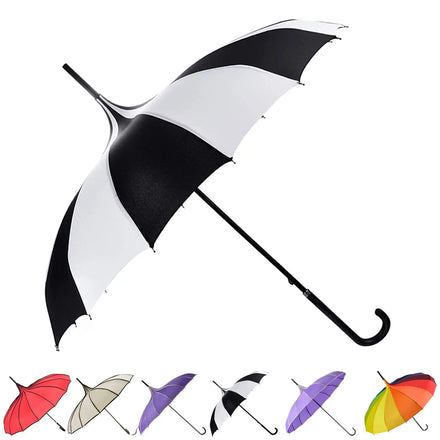 Outdoor Umbrella with logo White and Black Pagoda Umbrella Blue and White Pagoda Umbrella