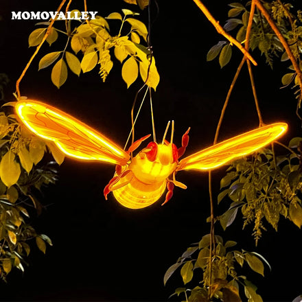Best Seller New Christmas Decorations Garden Landscaping Led Moving Bee Lights Patio Decor Outdoor