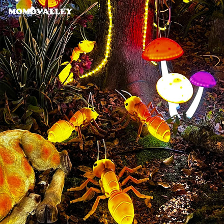 New Event Party Planning Creative Products Holidays Party Giant Glowing Insect Ant Pathway Lights Christmas Outdoor Decoration