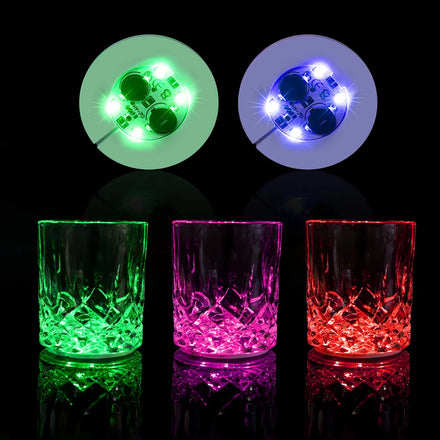 LED Bottle Stickers Self-adhesive Eco-friendly RGB Color 4 Ultra Bright LEDs Printable Party Supplies for Diwali Ramadan