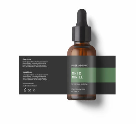 Best Seller Custom Design Vinyl Waterproof Matte Sticker Labels for Dropper Bottle
