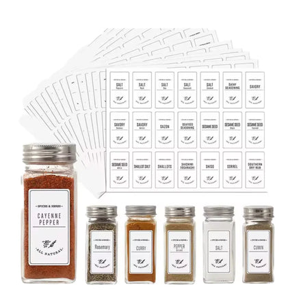 Small MOQ Custom Waterproof Adhesive Spice Bottle Stickers Paper Labels for Kitchen Packaging for Packaging Labels Category