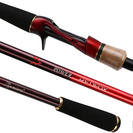 HSD Fishing Rod Ultra Durable Carbon Fiber 1.98m to 2.44m Unmatched Strength 2 Sections Casting Rods for Anglers