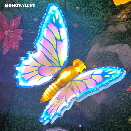 IP65 Christmas Holiday Decor Lighting Motif Lights Fall Transparent 3d butterfly fairy Led Outdoor Garden Pathway Decoration