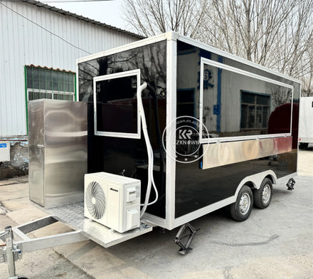Hot Sale Outdoor Coffee Food Cart Kiosk Snack Mobile Kitchen Fast Food Trailer USA Standard for Sale